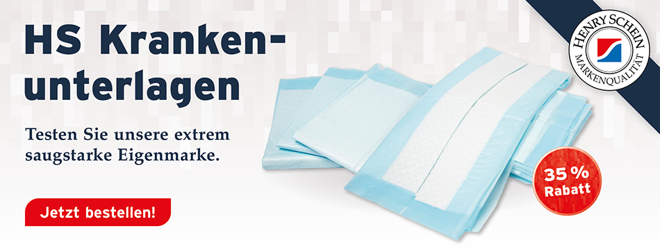 extrem saugstark, für den Einmalgebrauch, absorbierbarer Vliesstoff, untere Schicht aus PE - Folie